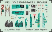 Eduard 3DL72087 MiG-21R SPACE for Eduard 1:72