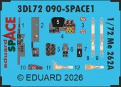 Eduard 3DL72090 Me 262A SPACE 1/72 for Arma Hobby 1:72