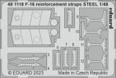 Eduard 481118 F-16 reinforcement straps STEEL KINETIC 1:48