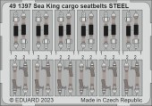 Eduard 491397 Sea King HU.5 cargo seatbelts STEEL 1/48 AIRFIX 