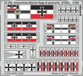 Eduard 53256 Kaiserlische Marine flags & pennants Steel 1:350