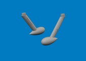 Eduard 624013 Bf 109G balance weights PRINT for Airfix 1:24