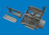Eduard 6481188 F-16C wheel bays & legs heavyweight PRINT 1/48 for Tamiya 1:48