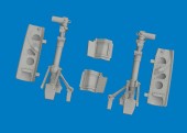Eduard 6481192 P-40K undercarriage legs PRINT for Eduard 1:48