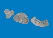 Eduard 6481193 P-40K radiators upgrade set PRINT for Eduard 1:48