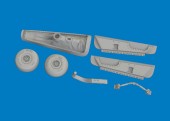 Eduard 6481194 P-40K tail wheel bay PRINT for Eduard 1:48