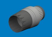 Eduard 6481197 F-16I SUFA exhaust nozzle PRINT 1/48 for Great Wall Hobby 1:48