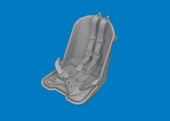 Eduard 6481200 Fw 190D-9 seat PRINT for Miniart 1:48