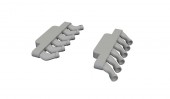 Eduard 6481209 Spitfire Mk.IX exhaust stacks rounded PRINT for Airfix 1:48