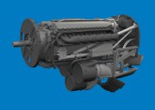 Eduard 6481211 P-40K engine PRINT for Eduard 1:48