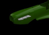 Eduard 648580 Spitfire Mk.I exhaust stacks for Eduard 1:48