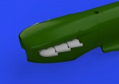 Eduard 648667 Spitfire Mk.V three-stacks exhausts rounded for EDUARD 1:48