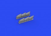Eduard 648667 Spitfire Mk.V three-stacks exhausts rounded for EDUARD 1:48