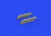 Eduard 648668 Spitfire Mk.V three-stacks exhausts fishtail for EDUARD 1:48