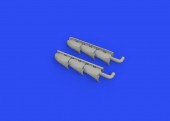 Eduard 648668 Spitfire Mk.V three-stacks exhausts fishtail for EDUARD 1:48