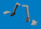 Eduard 672458 Bf 109K-4 undercarriage legs PRINT for Eduard 1:72