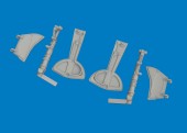 Eduard 672458 Bf 109K-4 undercarriage legs PRINT for Eduard 1:72