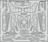 Eduard 72754 TBF-1C folded wings for Hobby Boss 1:72