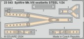 Eduard 23043 Spitfire Mk.VIII seatbelts STEEL AIRFIX 1:24