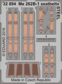 Eduard 32894 Me 262B-1 seatbelts STEEL for Revell 1:32