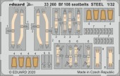 Eduard 33260 Bf 108 seatbelts STEEL for Eduard 1:32