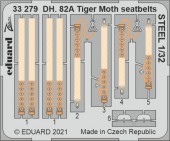 Eduard 33279 DH. 82A Tiger Moth seatbelts STEEL 1/32 for ICM 1:32