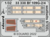 Eduard 33338 Bf 109G-2/4 seatbelts STEEL for REVELL 1:32