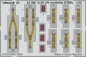 Eduard 33368 A-20J/K seatbelts STEEL HKM 1:32