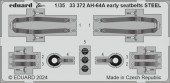 Eduard 33372 AH-64A early seatbelts STEEL 1:35