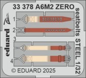 Eduard 33378 A6M2 Zero seatbelts STEEL TAMIYA 1:32