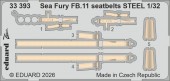 Eduard Accessories 33393 Sea Fury FB.11 seatbelts STEEL for DBMK 1:32
