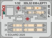 Eduard 3DL32030 Bf 109F-4 SPACE HOBBY 2000 / HASEGAWA 1:32