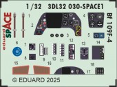 Eduard 3DL32030 Bf 109F-4 SPACE HOBBY 2000 / HASEGAWA 1:32