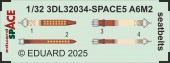 Eduard 3DL32034 A6M5 Zero seatbelts SPACE TAMIYA 1:32