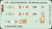 Eduard 3DL32040 Bf 109G-5/6 seatbelts SPACE for Airfix 1:24