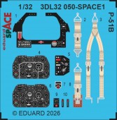 Eduard Accessories 3DL32050 P-51B SPACE for Eduard 1:32