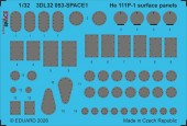 Eduard Accessories 3DL32053 He 111P-1 surface panels SPACE for Revell 1:32