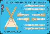 Eduard Accessories 3DL32054 He 111P-1 seatbelts SPACE for Revell 1:32