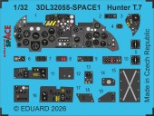 Eduard Accessories 3DL32055 Hunter T.7 SPACE for Revell 1:32