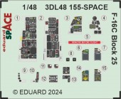 Eduard 3DL48155 F-16C Block 25 SPACE 1/48 