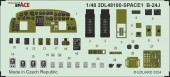 Eduard 3DL48180 B-24J SPACE HOBBY BOSS 1:48
