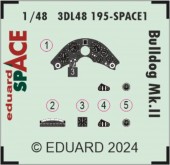 Eduard 3DL48195 Bulldog Mk.II SPACE 1:48