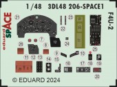 Eduard 3DL48206 F4U-2 SPACE HOBBY BOSS 1:48
