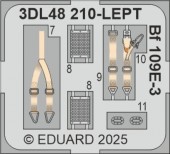 Eduard 3DL48210 Bf 109E-3 SPACE HOBBY BOSS 1:48