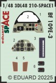Eduard 3DL48210 Bf 109E-3 SPACE HOBBY BOSS 1:48