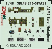 Eduard 3DL48216 A6M5 Zero (Nakajima) SPACE FINE MOLDS 1:48