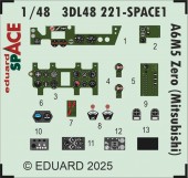 Eduard 3DL48221 A6M5 Zero (Mitsubishi) SPACE FINE MOLDS 1:48