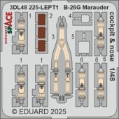 Eduard 3DL48225 B-26G Marauder cockpit & nose SPACE ICM 1:48
