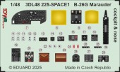 Eduard 3DL48225 B-26G Marauder cockpit & nose SPACE ICM 1:48