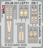 Eduard 3DL48231 DB-7 Boston III w/ British seatbelts SPACE HKM 1:48